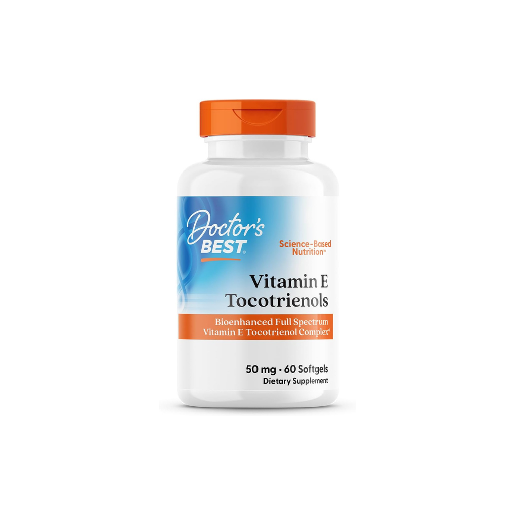 Doctor's Best Vitamin E Tocotrienols 50 mg, 60 Capsules
