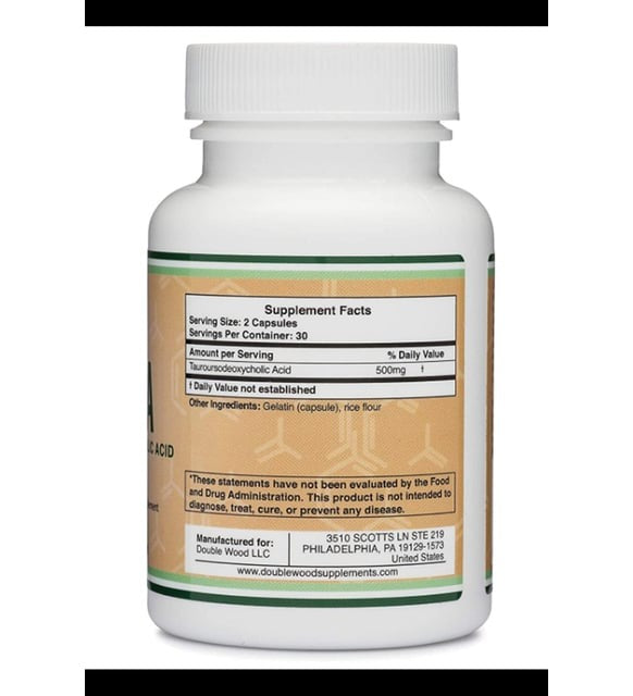 Double Wood TUDCA 500mg - 60 Capsules