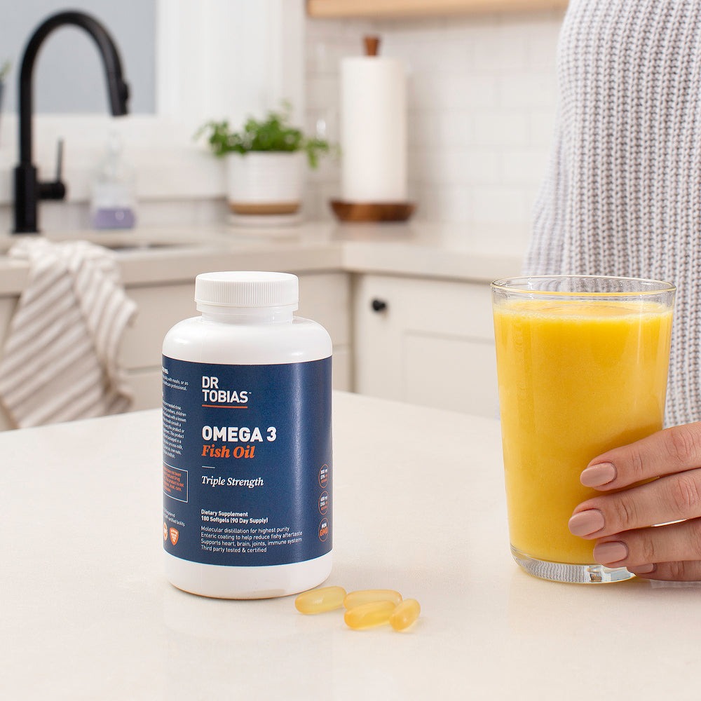Dr. Tobias Omega 3 Fish Oil 2000mg Triple Strength with 800mg EPA 600mg DHA