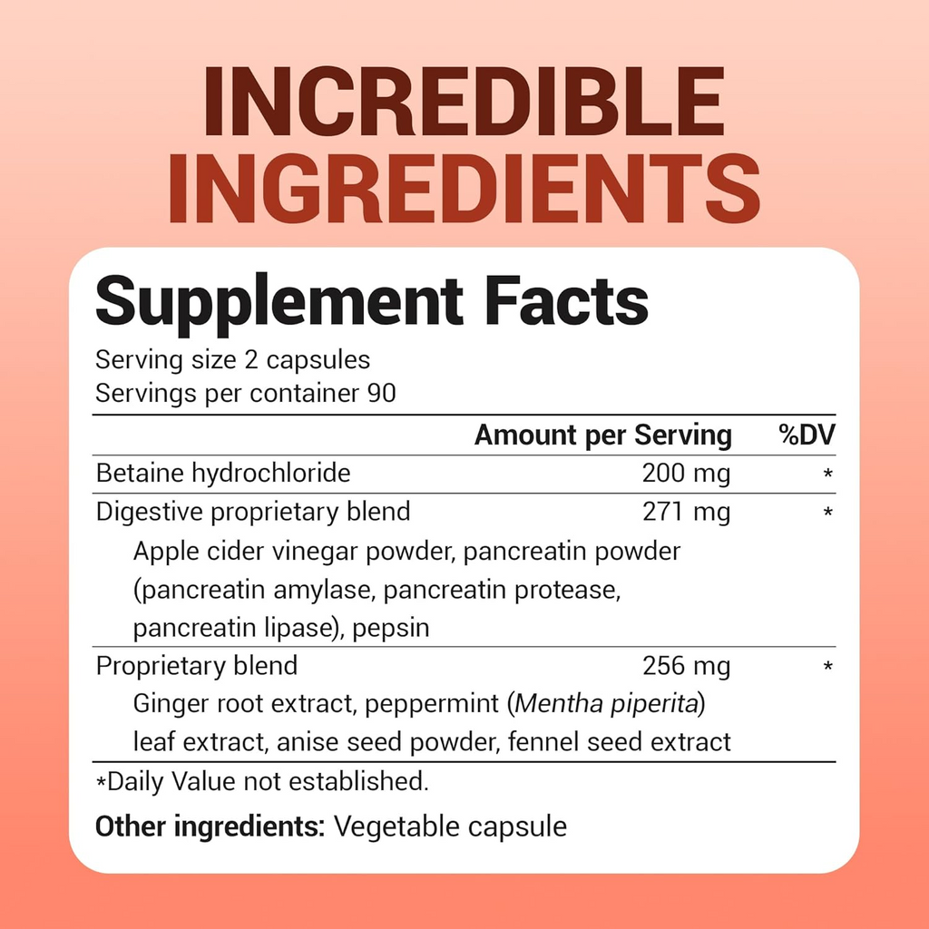 Dr. Berg Advanced Digestive Enzymes with Apple Cider Vinegar 180 Capsules