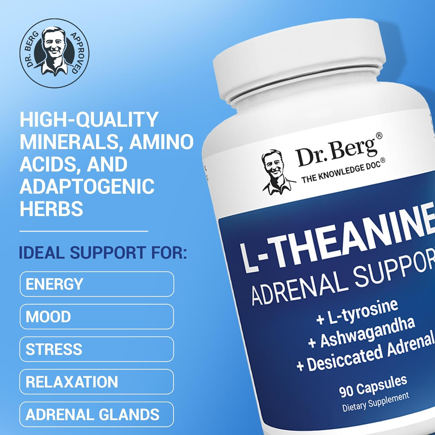 Dr. Berg L-Theanine 200mg - 90 Capsules