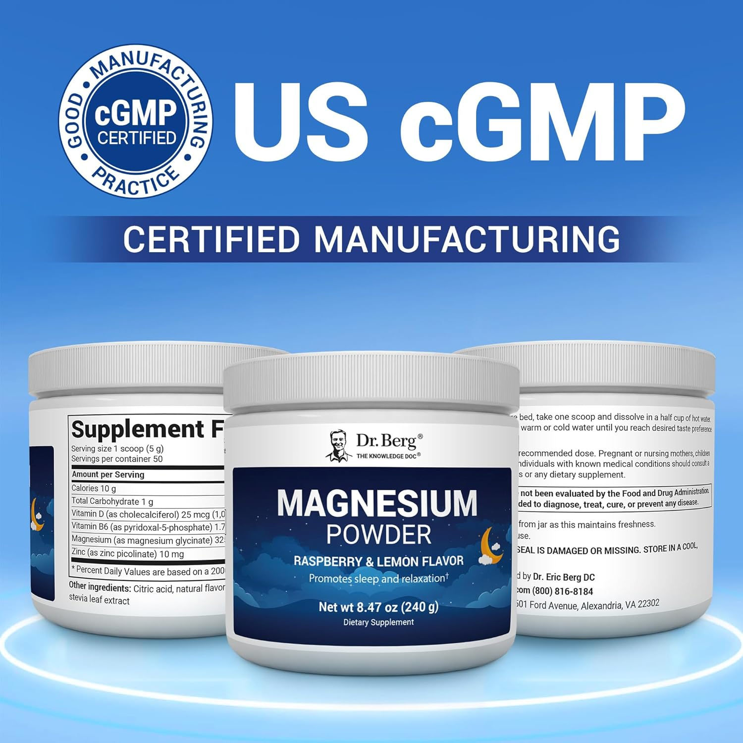 Dr. Berg Magnesium Glycinate Powder - 240g