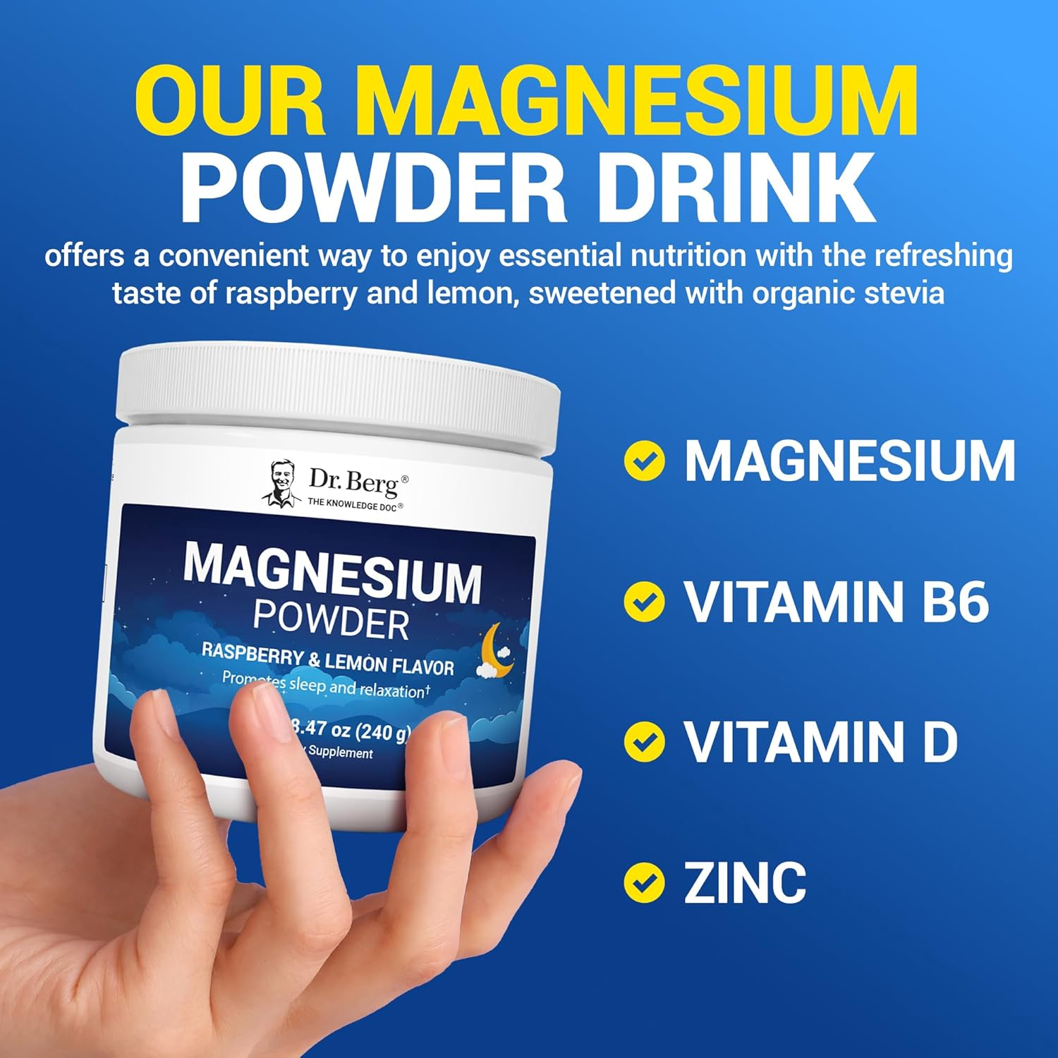 Dr. Berg Magnesium Glycinate Powder - 240g