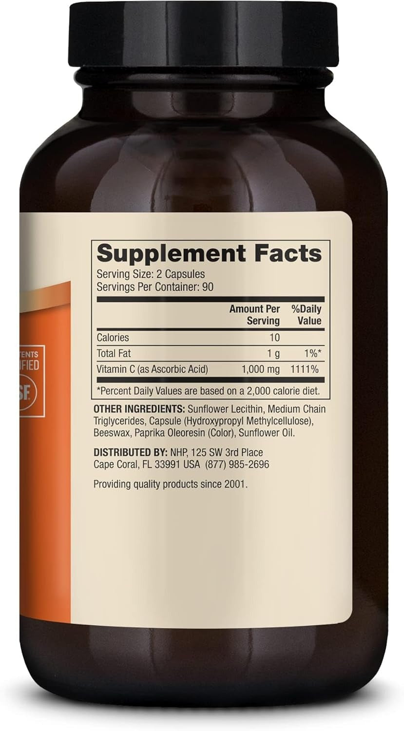 Dr. Mercola Liposomal Vitamin C 1,000 mg _ 180 Capsules