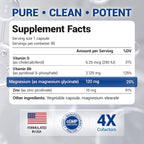 Dr. Berg Magnesium Glycinate with Vitamin B6 and Vitamin D 4-in-1 Chelated Magnesium Glycinate _ 120mg