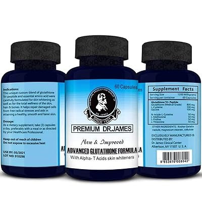 Dr. James Advanced Glutathione Formula with Alpha-T Acids Skin Whiteners