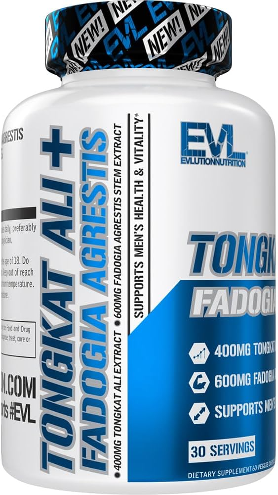 EVLution Nutrition Tongkat Ali + Fadogia Agrestis, 60 Veg Capsules