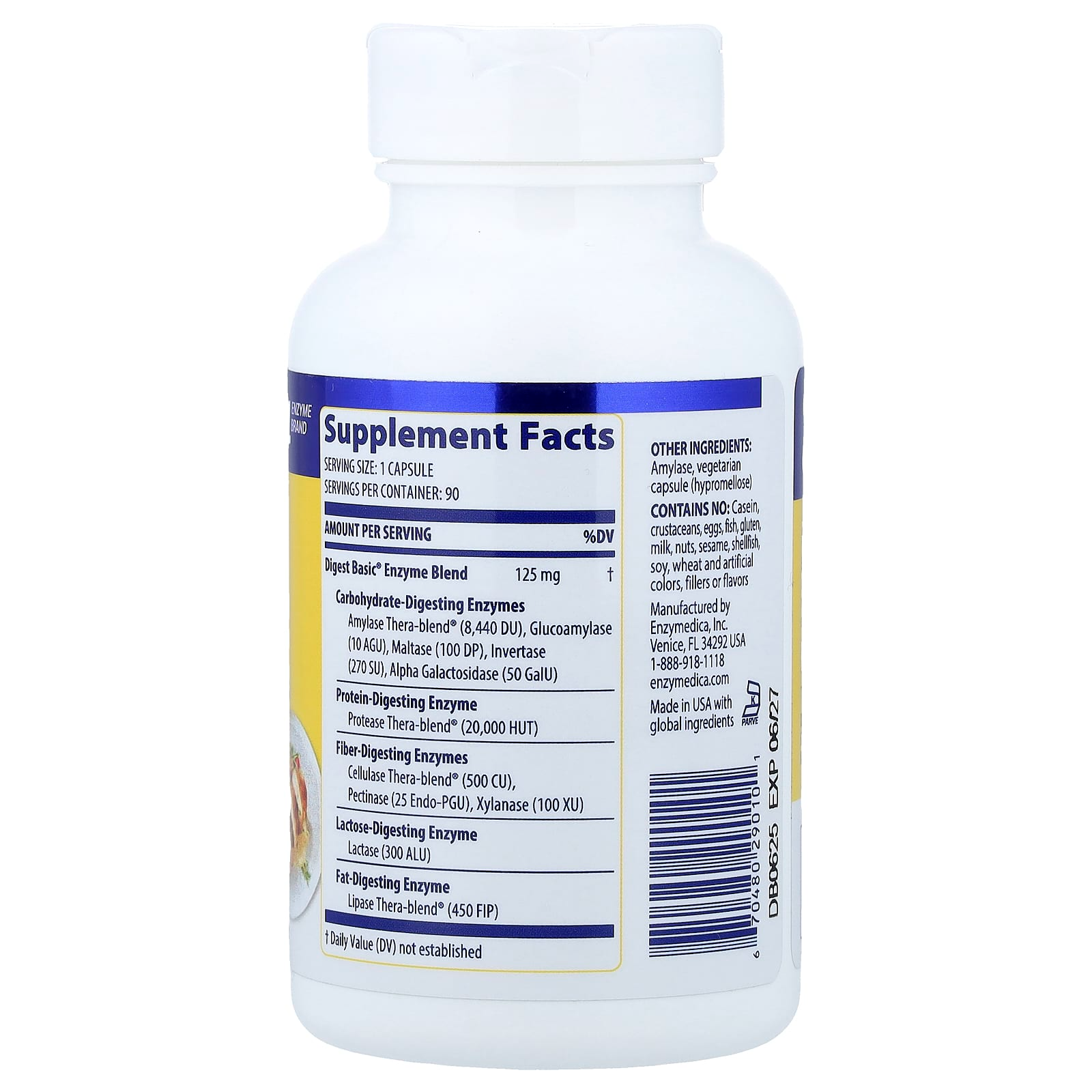 Enzymedica Digest Basic®, 90 Capsules
