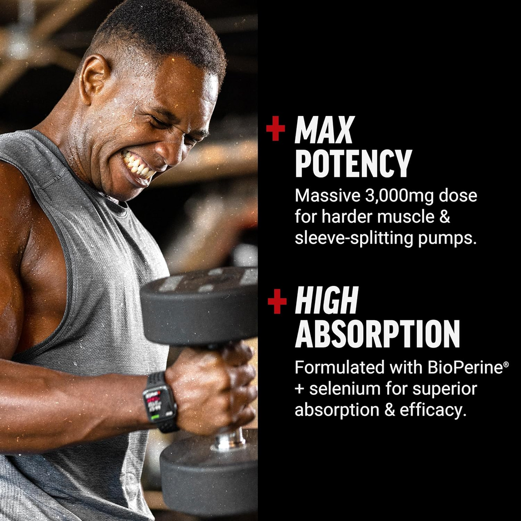 Force Factor L-Arginine 3000mg 150 Capsules