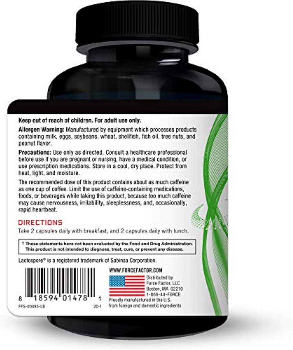 Force Factor ProbioSlim Weight Loss Essentials, 120 Vegetable Capsules