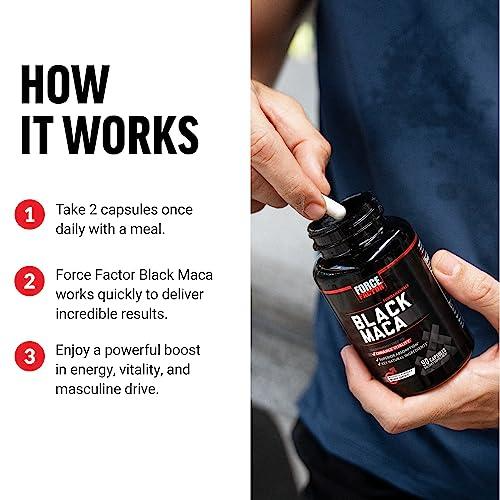 Force Factors Organic Black Maca Pills 60 Count