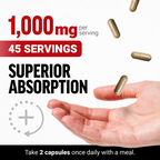 Force Factors Organic Black Maca Pills 60 Count