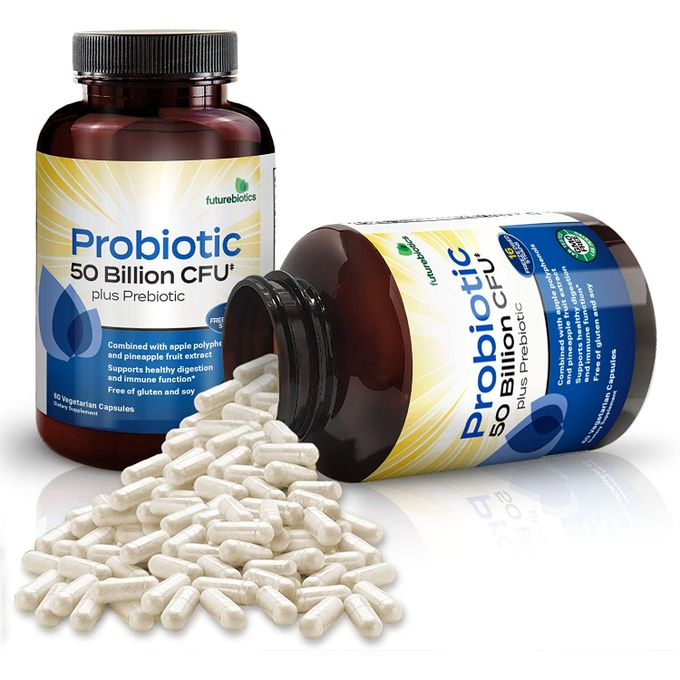 Futurebiotics Probiotic Plus Prebiotic 50 Billion CFU 60 Vegetarian Capsules