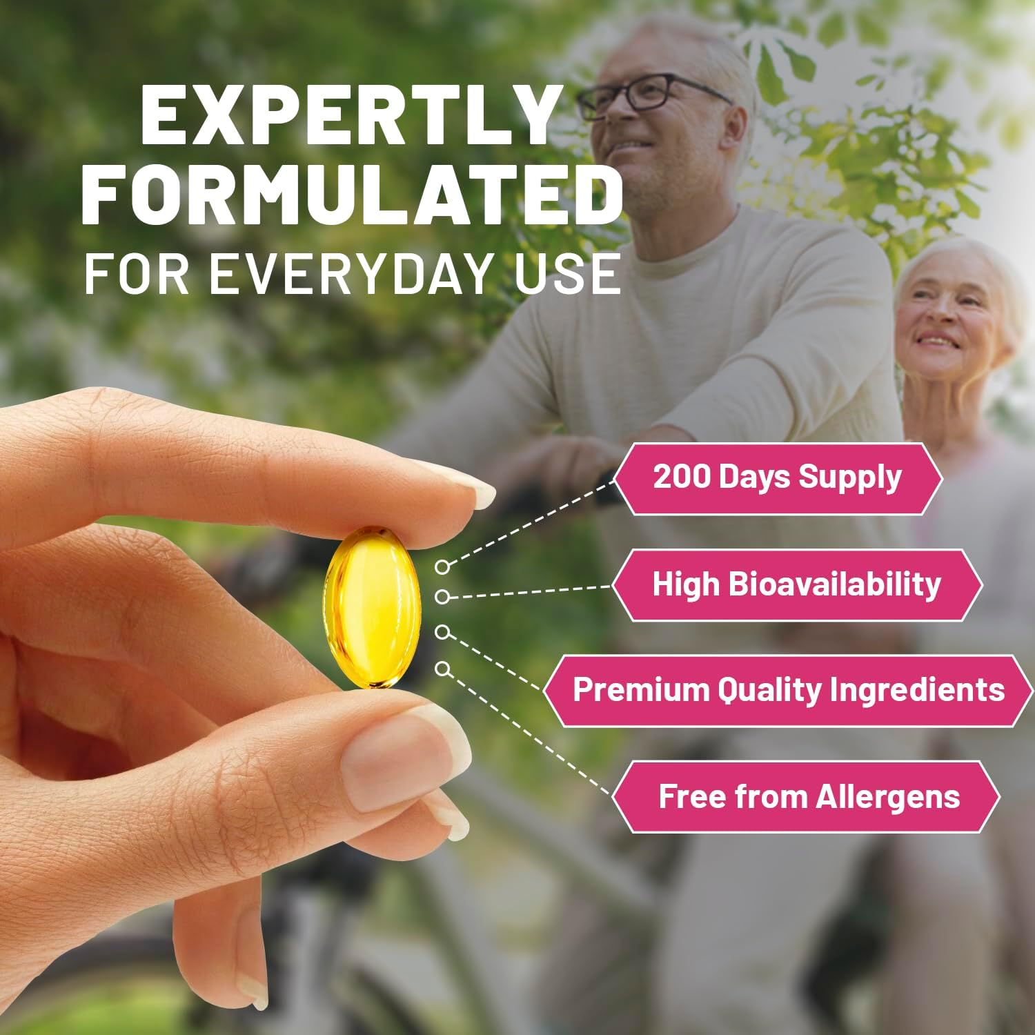 Prowise Odourless Garlic Capsules 45,000mg per Softgel 200 Softgels