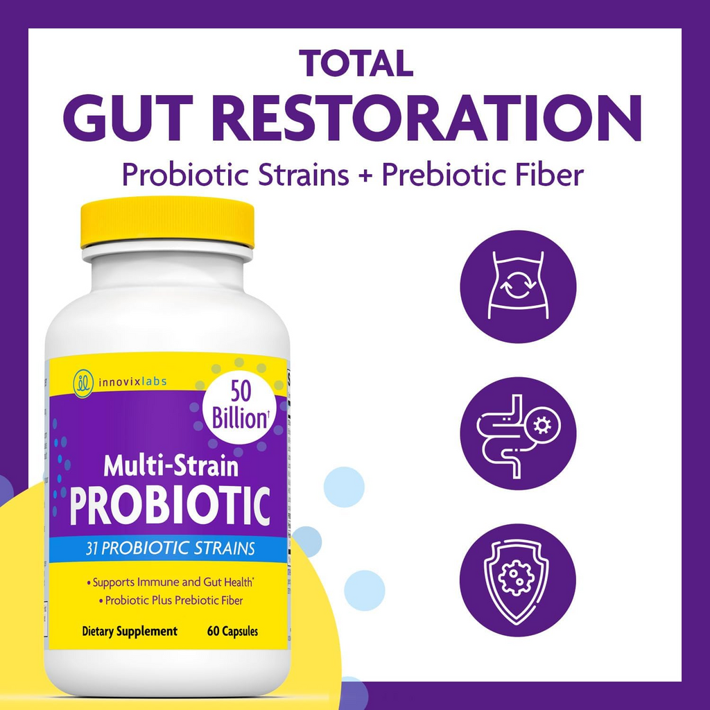 InnovixLabs Multi-Strain Probiotic 60 Capsules
