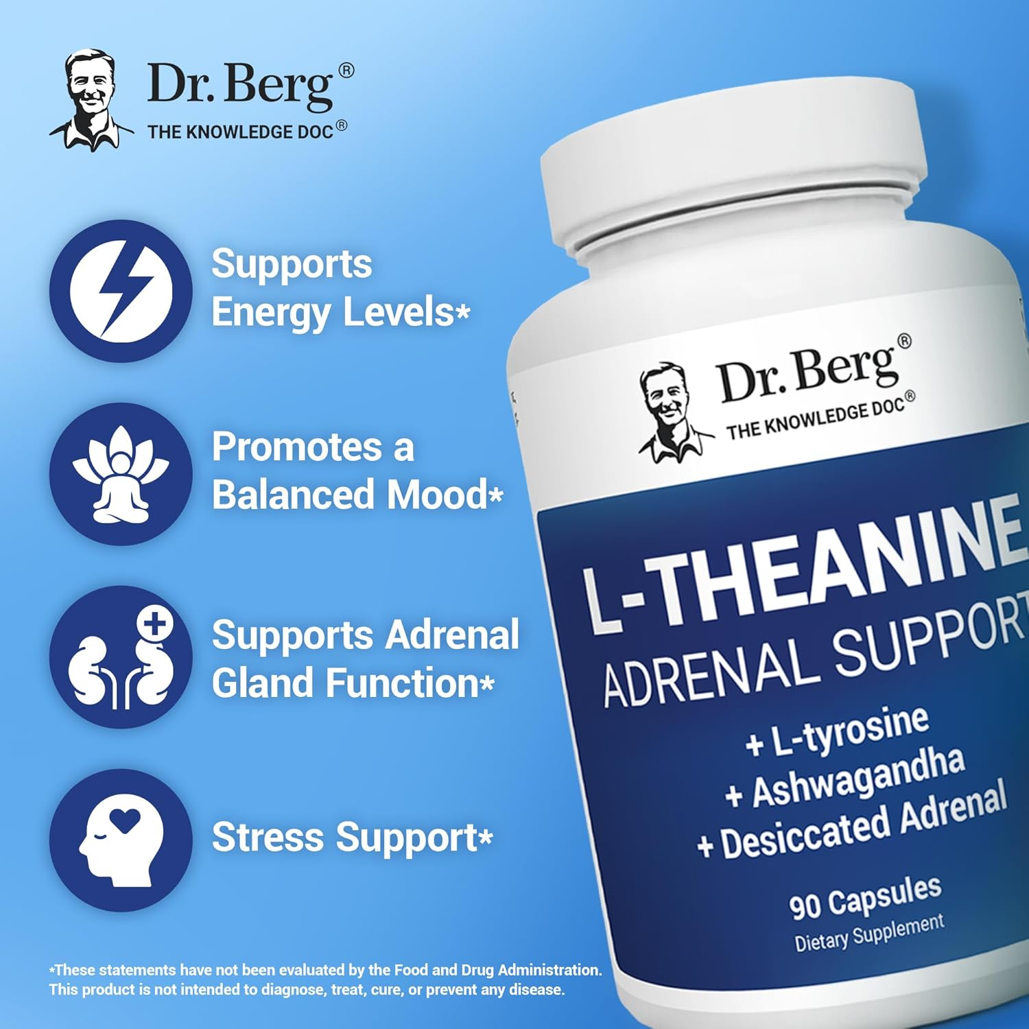 Dr. Berg L-Theanine 200mg - 90 Capsules