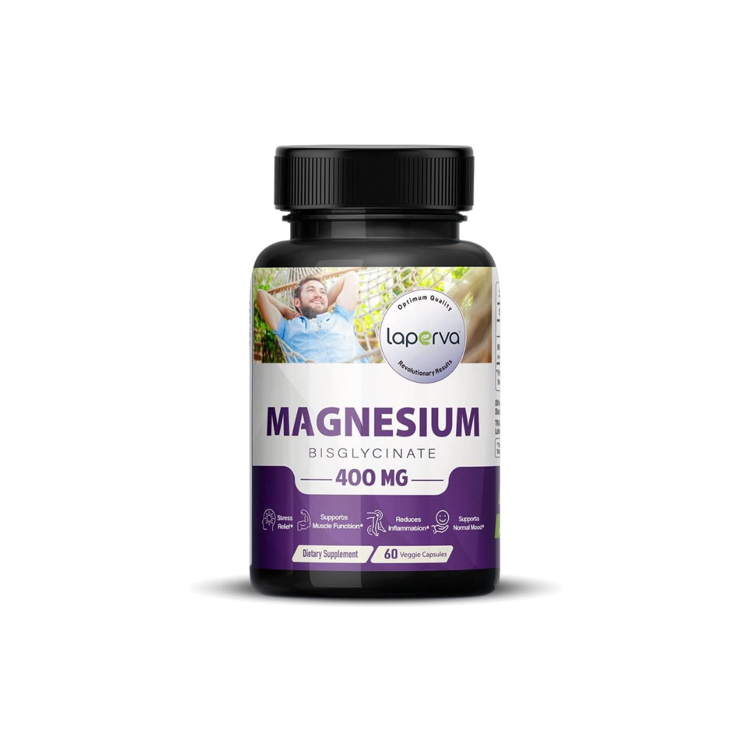 Laperva Magnesium Bisglycinate 400mg 60 Veggie Capsule