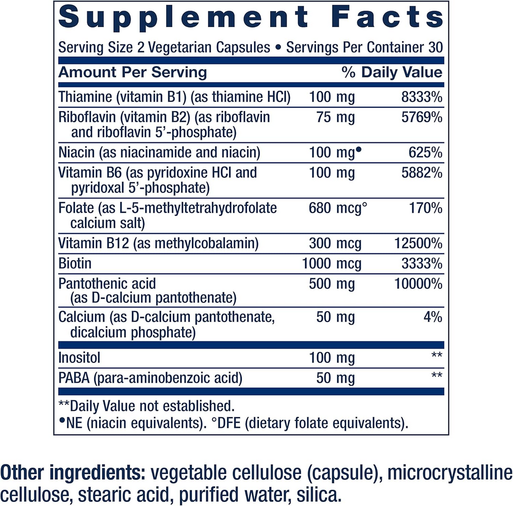 Life Extension BioActive Complete B-Complex _ 60 Count