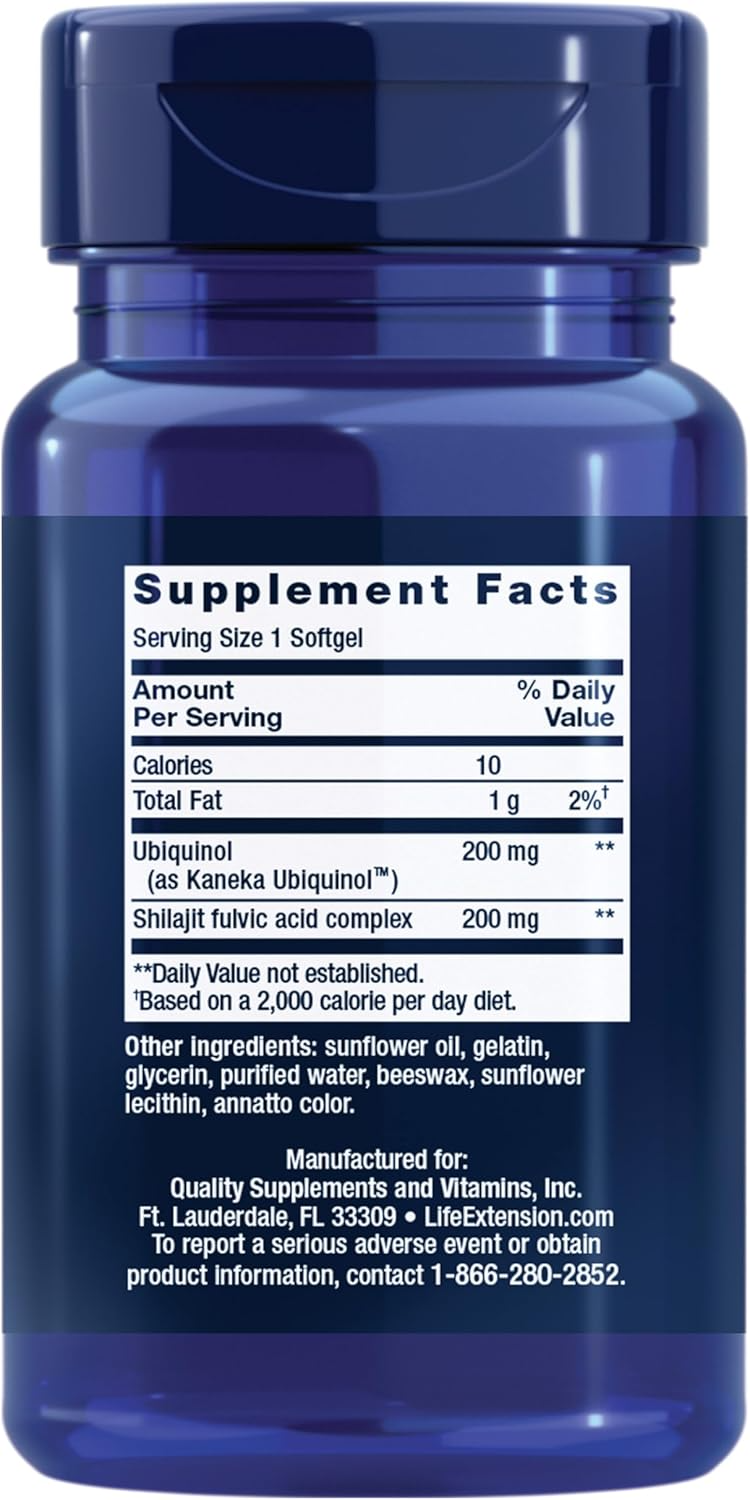 Life Extension CoQ10 (Ubiquinone) with d-Limonene 100 mg, 60 Softgels