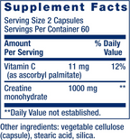 Life Extension Creatine Capsules - 120 Count