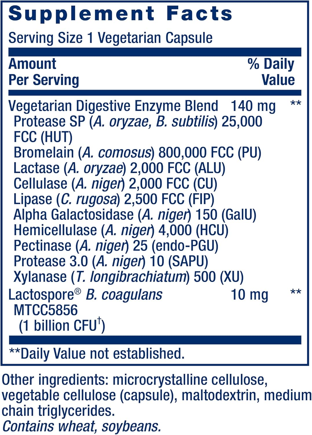 Life Extension Enhanced Super Digestive Enzymes 60 Vegetarian Capsules