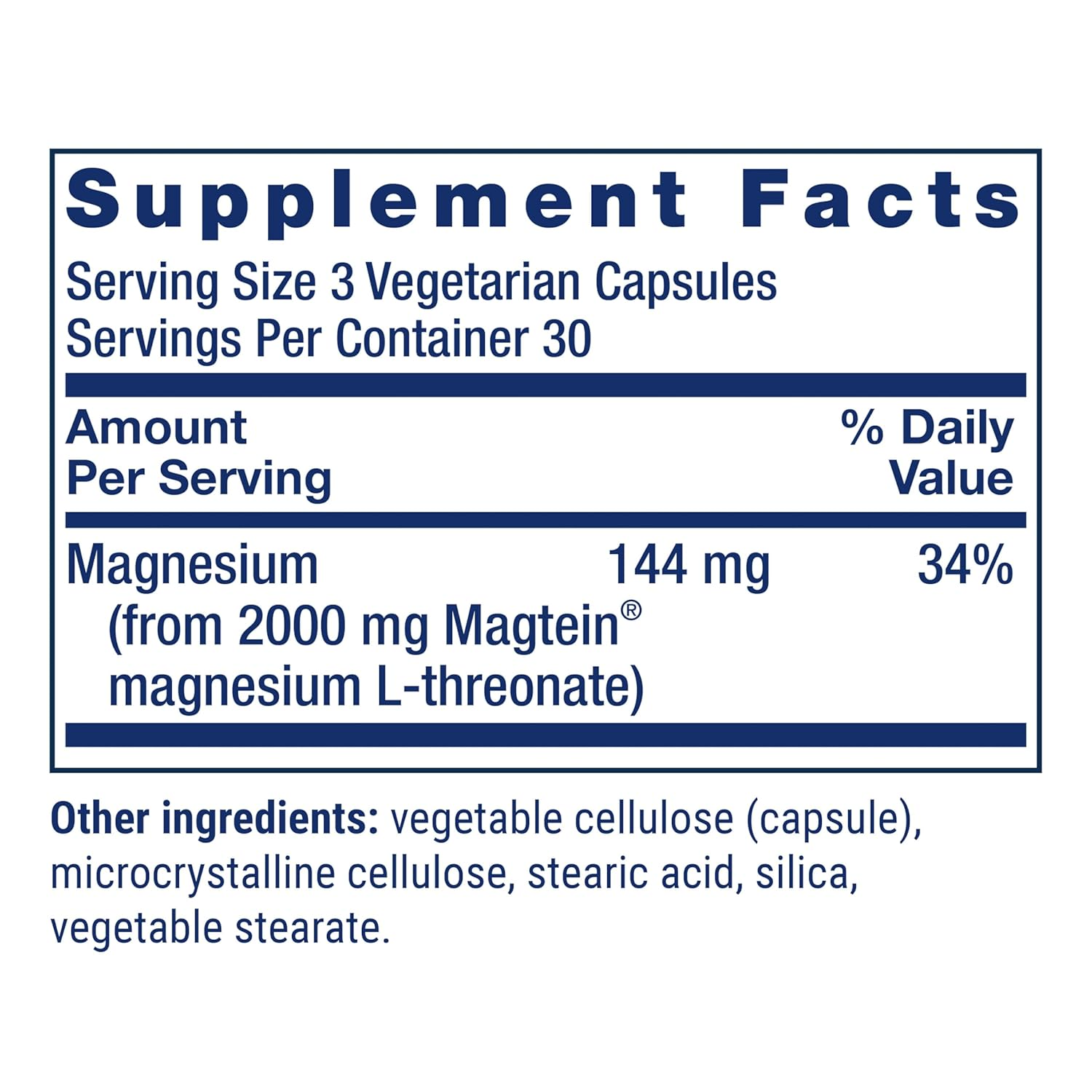 Life Extension Neuro-Mag Magnesium L-Threonate 90 Vegetarian Capsules (48 mg per Capsule)