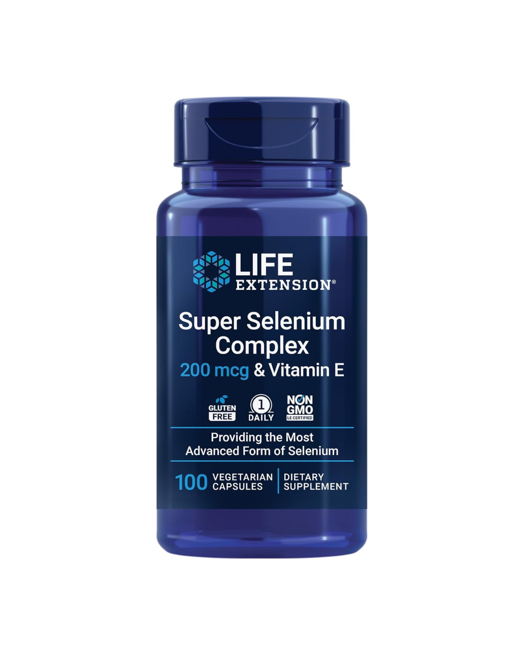 Life Extension Super Selenium Complex & Vitamin E 100 Vegetarian Capsules