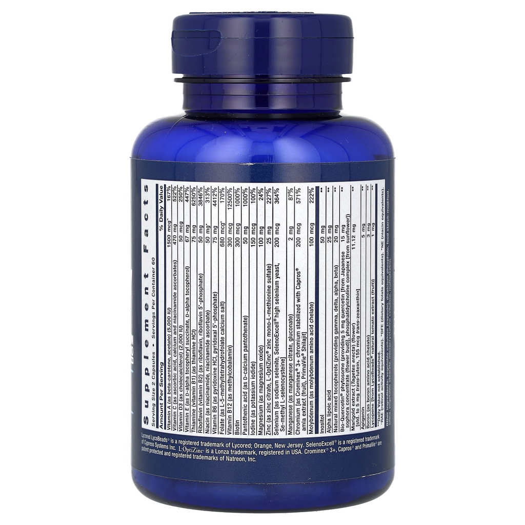 Life Extension Two-Per-Day Multivitamin 120 Capsules