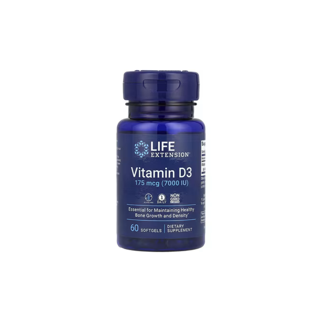Life Extension Vitamin D3 175 mcg (7,000 IU), 60 Softgels