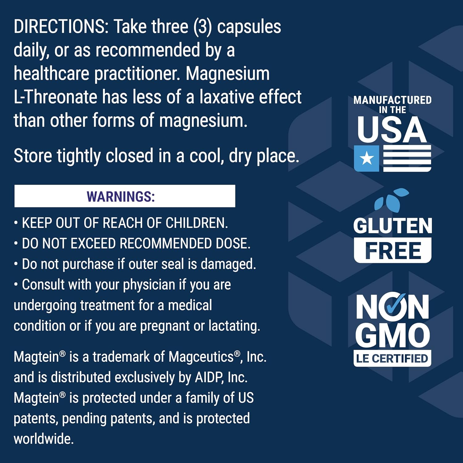 Life Extension Neuro-Mag Magnesium L-Threonate 90 Vegetarian Capsules (48 mg per Capsule)