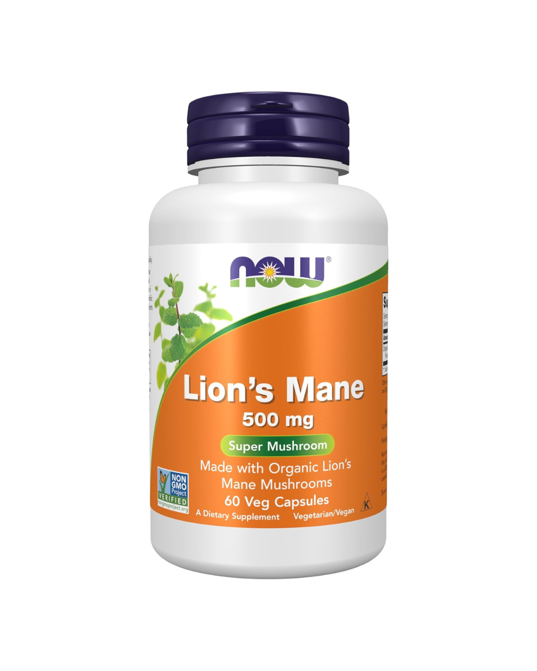 NOW Foods Lion's Mane 500 mg - 60 Veg Capsules