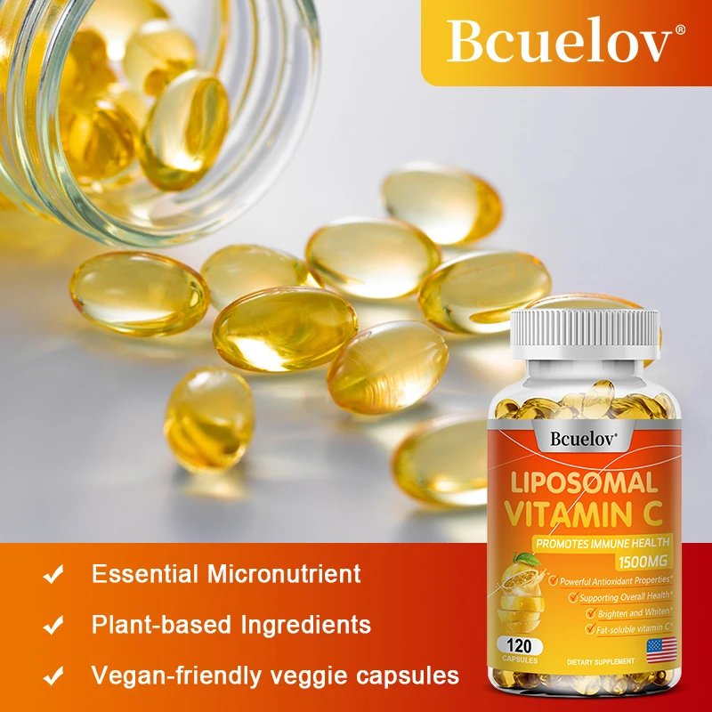 BCUELOV Liposomal Vitamin C 1500mg - 120 Capsules