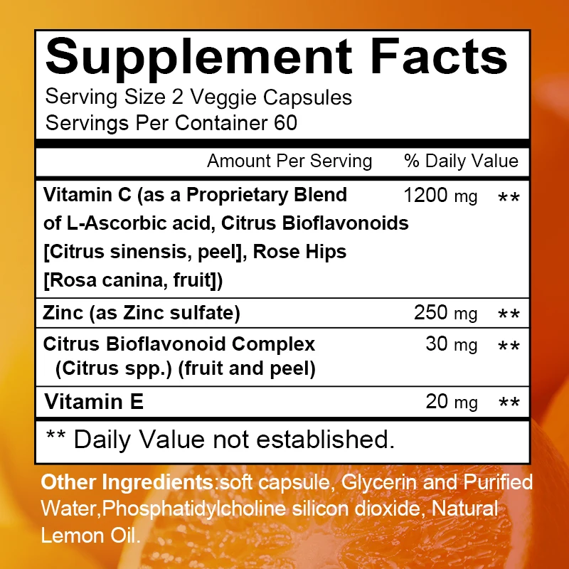 BCUELOV Liposomal Vitamin C 1500mg - 120 Capsules