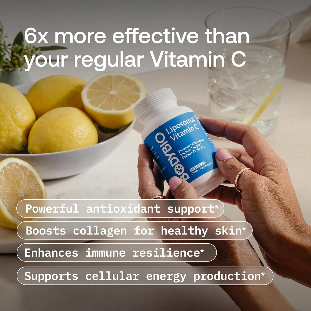 BodyBio Liposomal Vitamin C 1000mg 60 Capsules