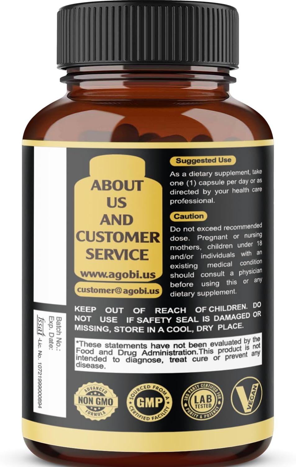 Agobi Maca Extra Strength Supplement 7 in 1 _ 120 Capsules