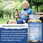 Daitea Magnesium Glycinate 500mg + Zinc Vitamin D3 + Vitamin B6 Capsules