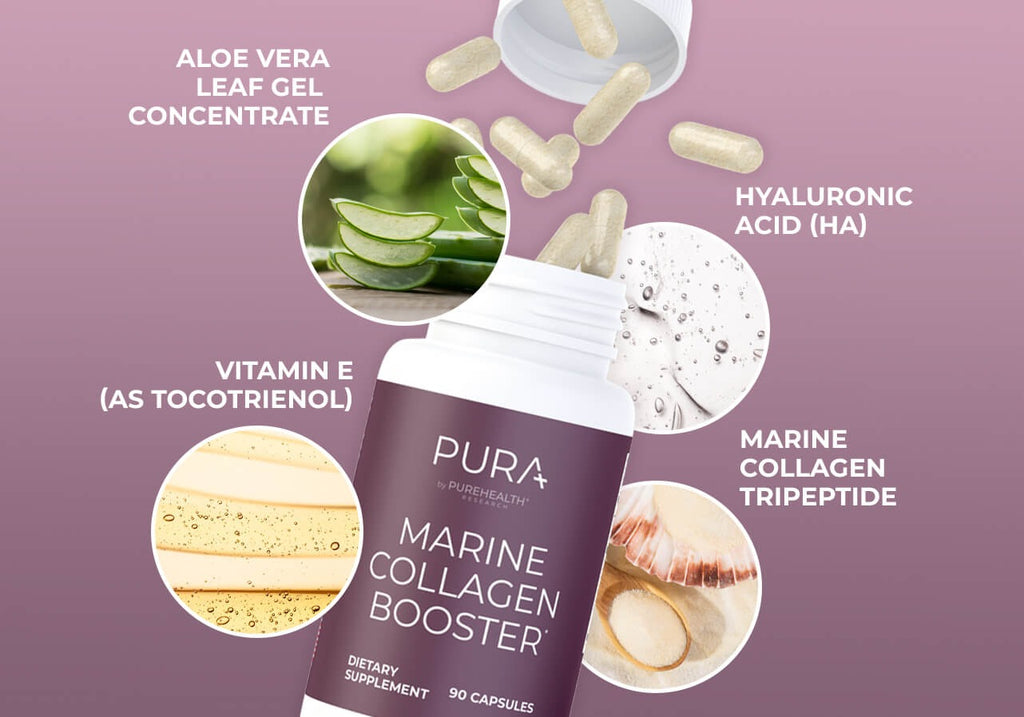 PureHealth Research Marine Collagen and Hyaluronic Acid Supplement