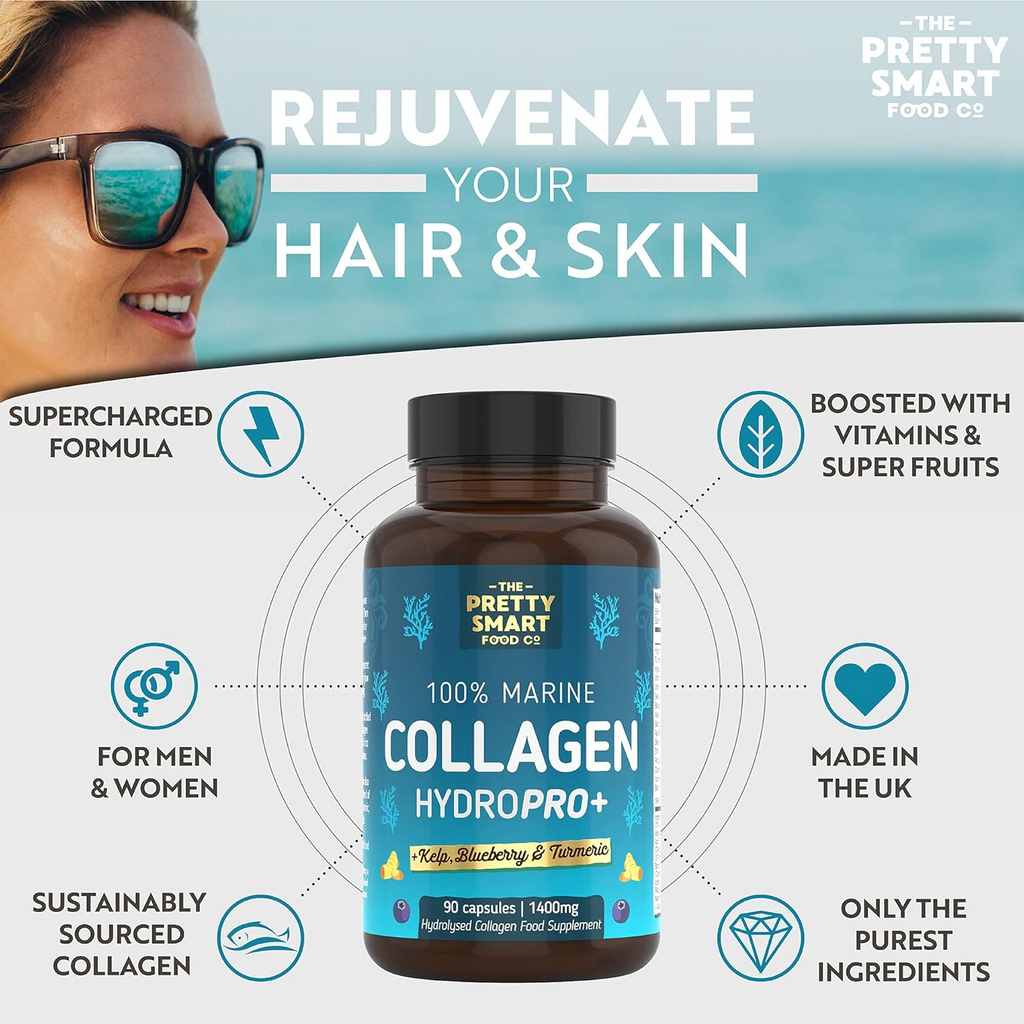 100% Marine Collagen Hydropro+ Capsules - 60 Count