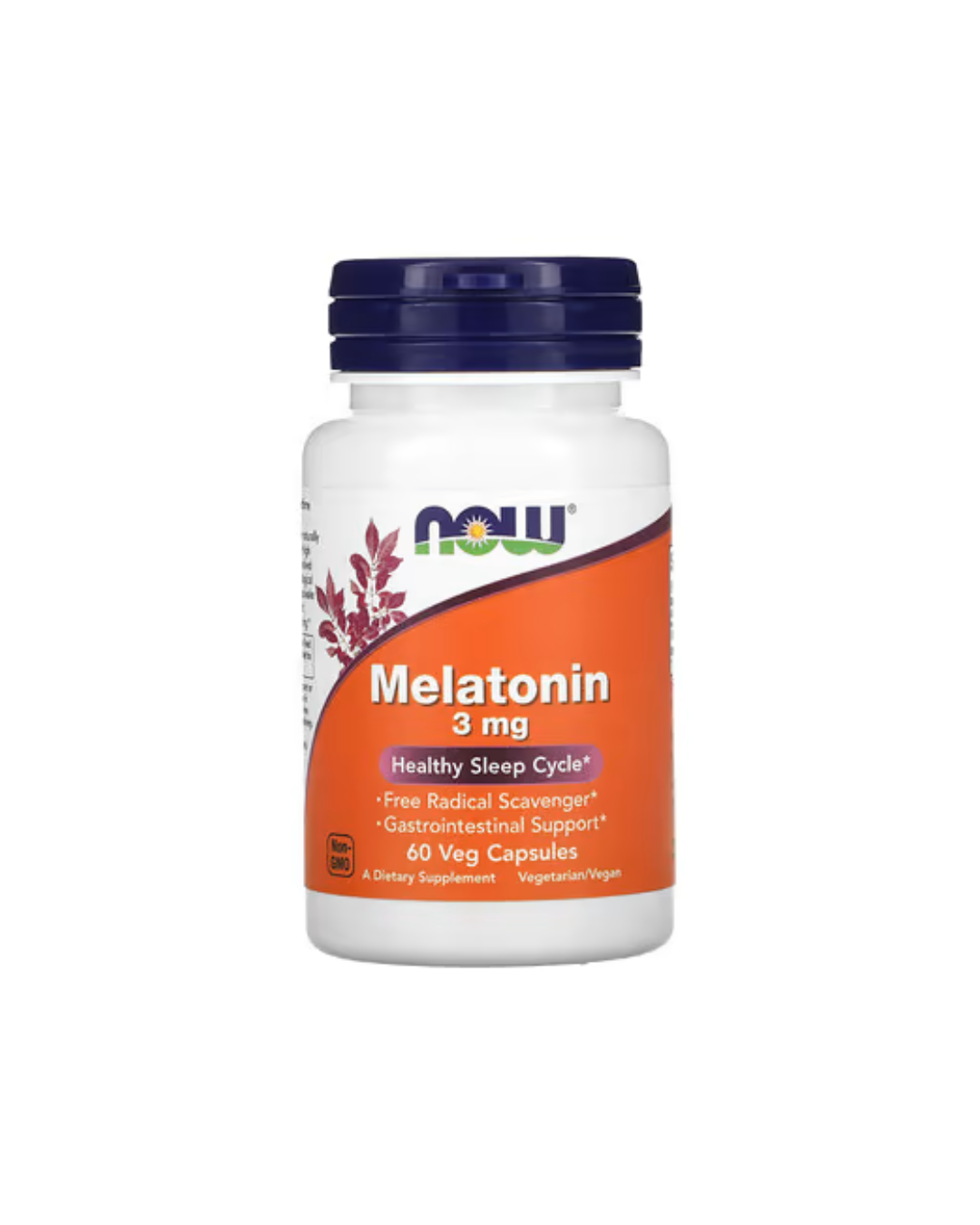 NOW Foods Melatonin 3 mg, 180 Veg Capsules