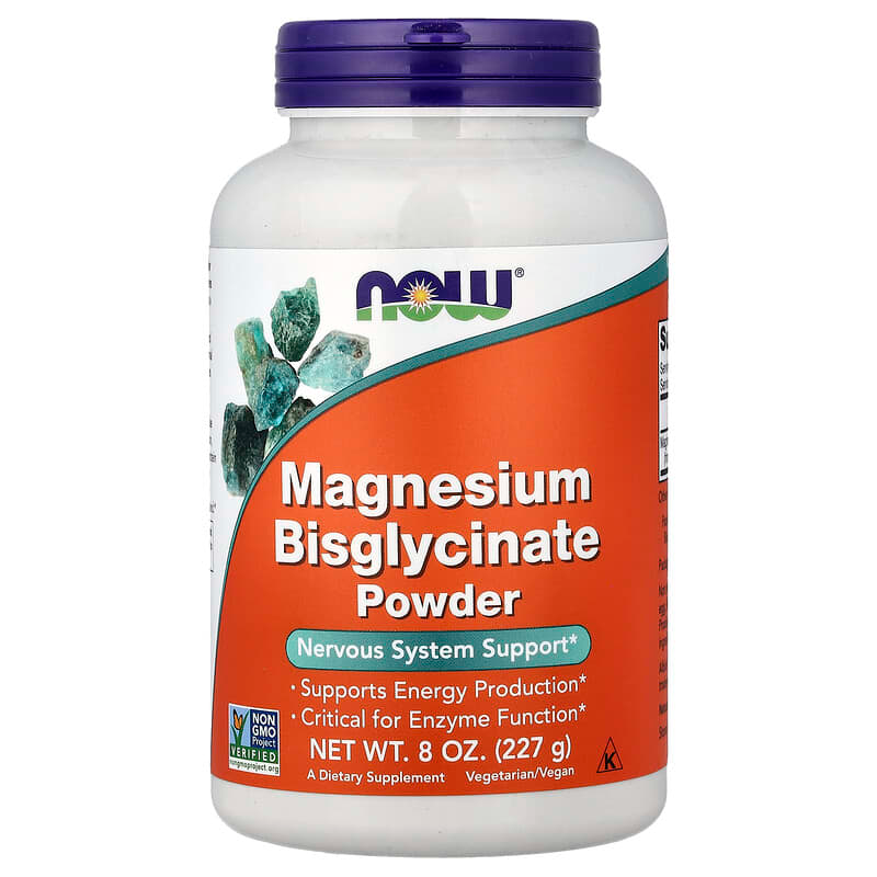 NOW FOODS Magnesium Bisglycinate Powder 300mg _ 227g