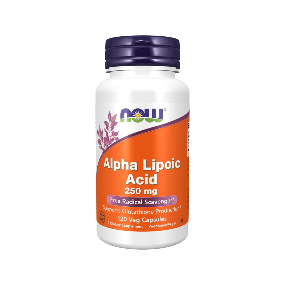 NOW Foods Alpha Lipoic Acid 250 mg, 60 Veg Capsules