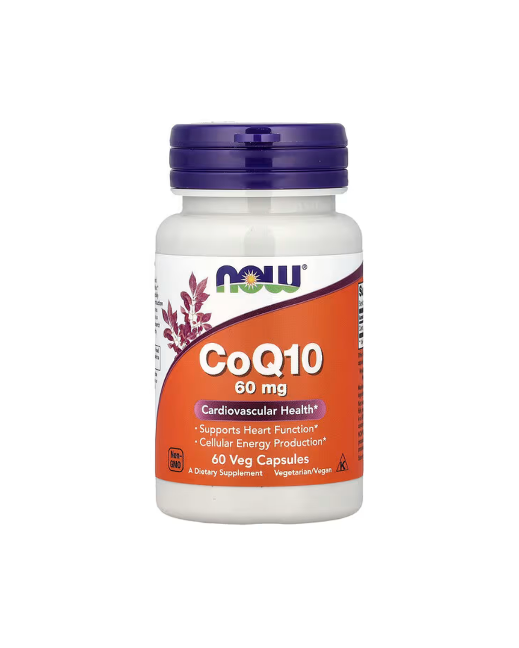 NOW Foods CoQ10 60 mg, 60 Veg Capsules