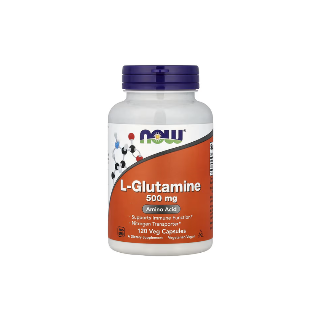 NOW Foods L-Glutamine 500 mg, 120 Veg Capsules