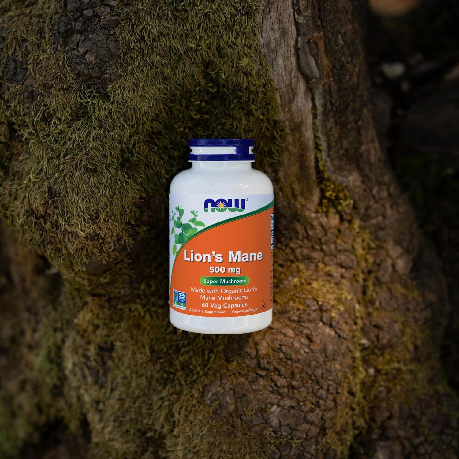 NOW Foods Lion's Mane 500 mg - 60 Veg Capsules