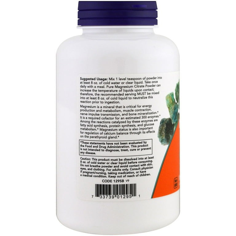 NOW Foods Magnesium Citrate Powder 227g