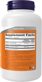 NOW Foods NAC 600 mg, 250 Capsules
