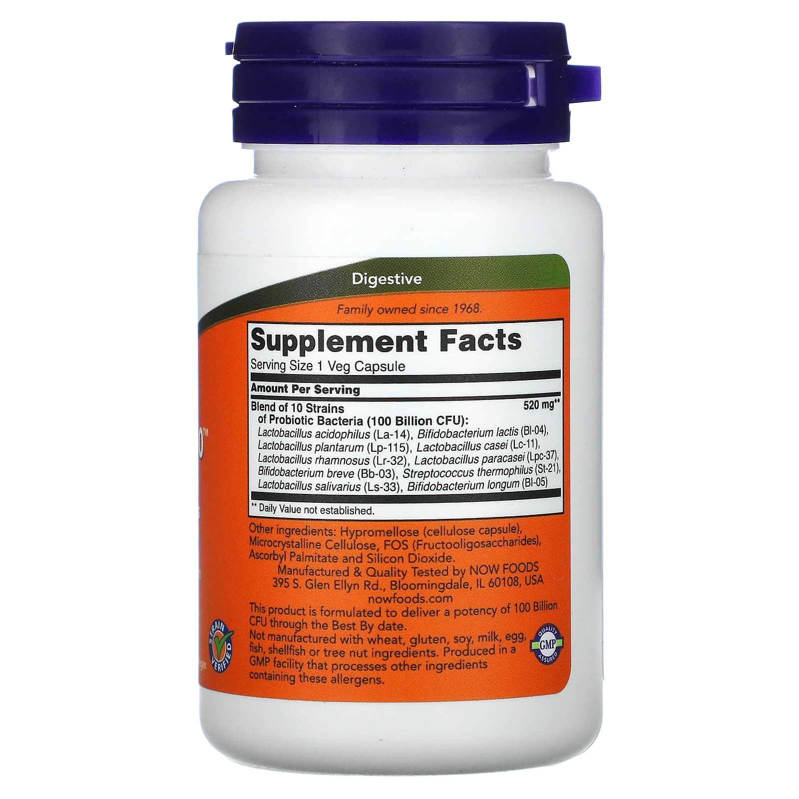 NOW Foods, Probiotic-10™100 Billion, 30 Veg Capsules
