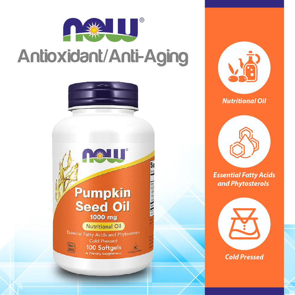 NOW Foods Pumpkin Seed Oil 1000 mg 200 Softgels