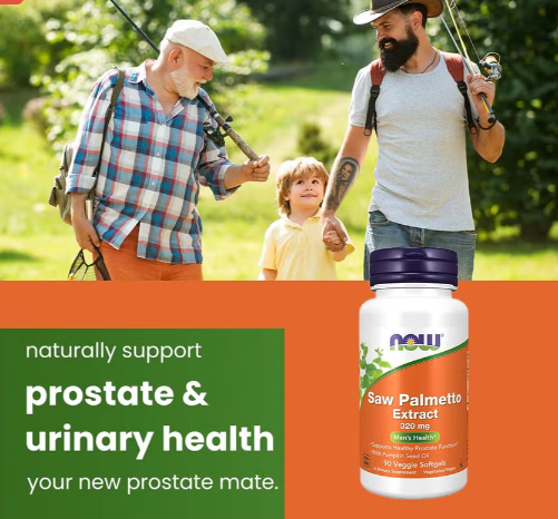 NOW Foods Saw Palmetto Extract 320 mg 90 Veggie Softgels