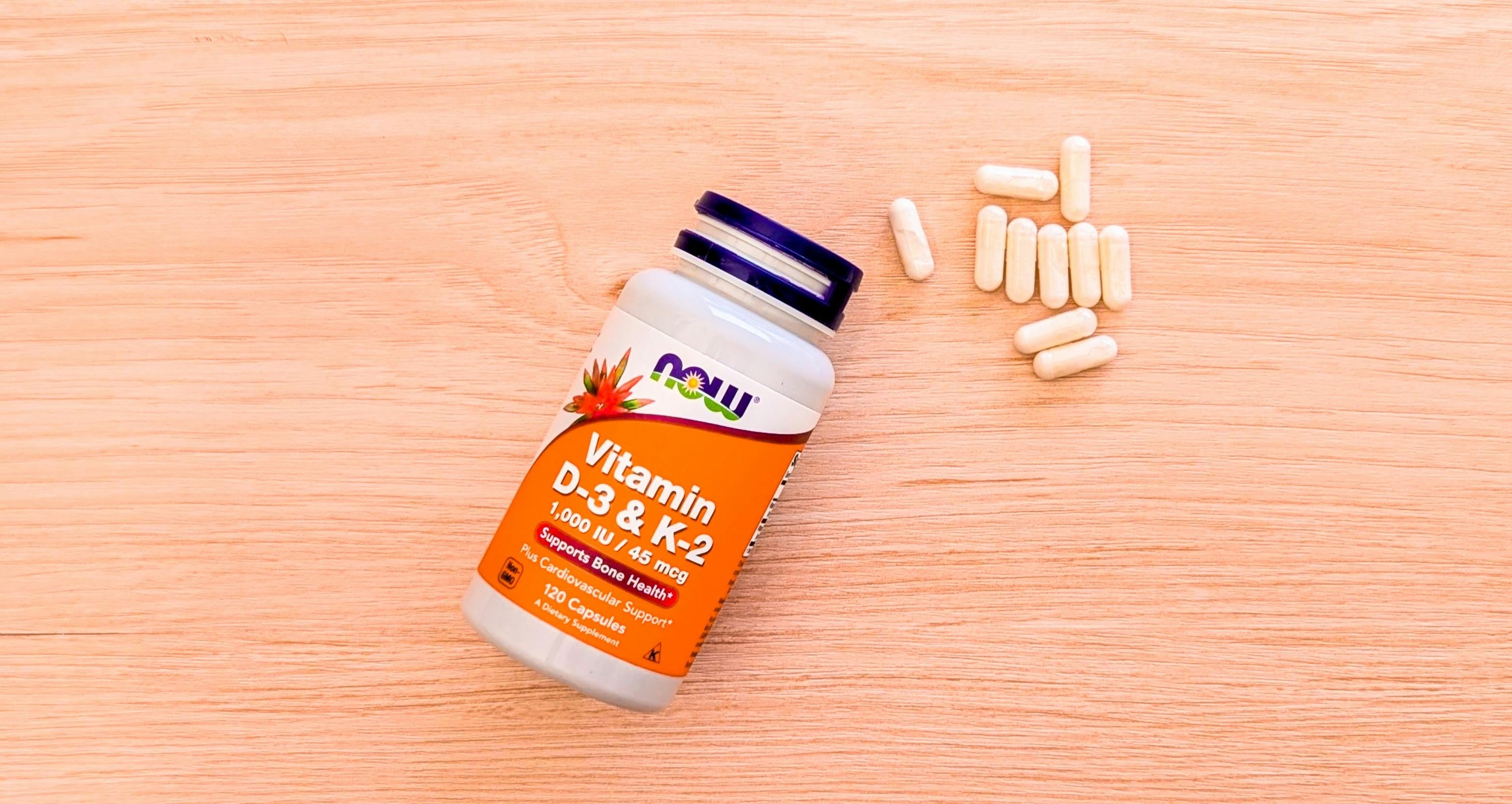 NOW Foods Vitamin D3 & K2 1000 IU - 120 Capsules